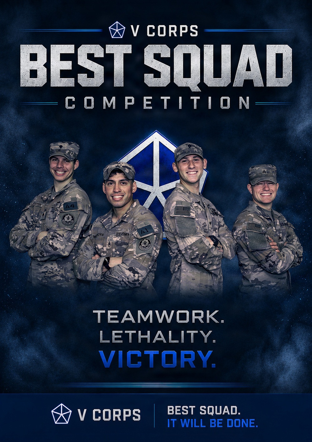V Corps Best Squad Competition Teams
