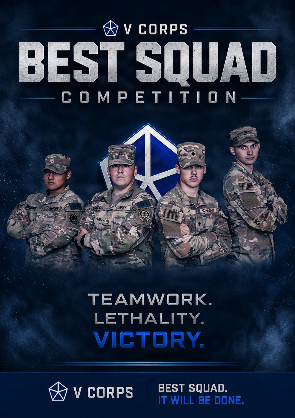 V Corps Best Squad Competition Teams