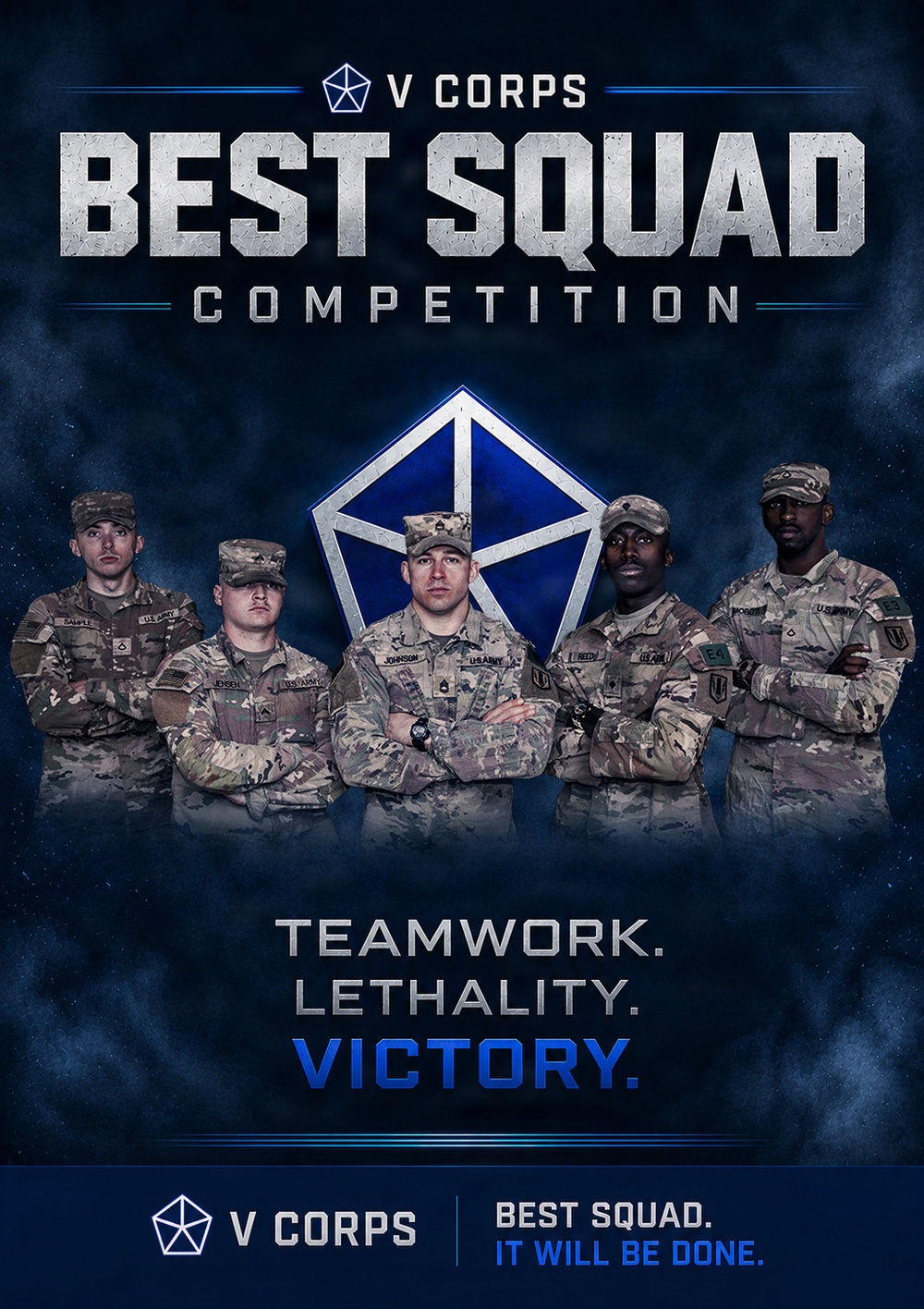 V Corps Best Squad Competition Teams