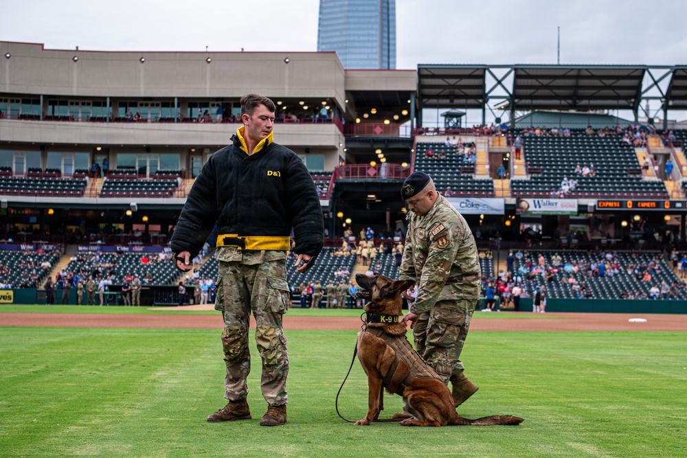 Tinker AFB, OKC Comets host Military Appreciation Night