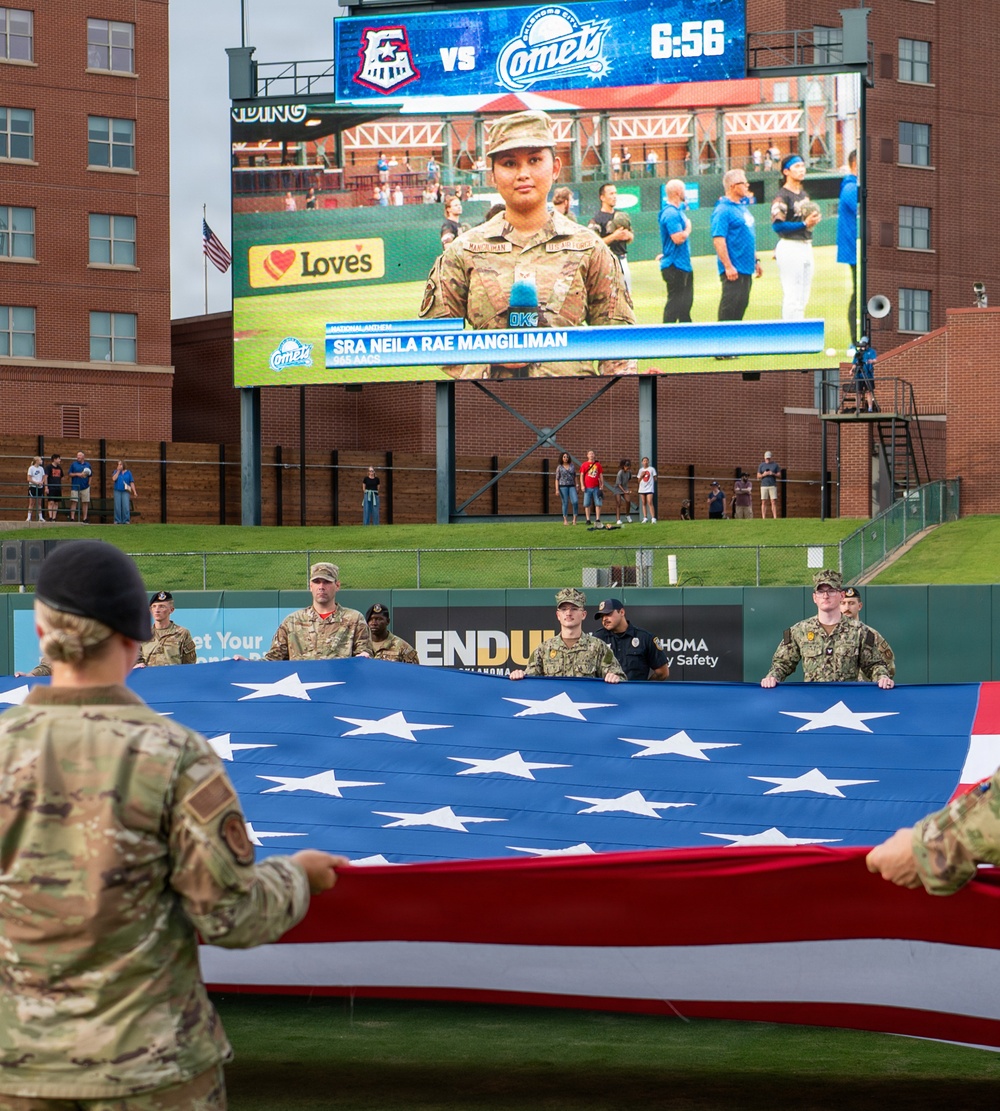 Tinker AFB, OKC Comets host Military Appreciation Night