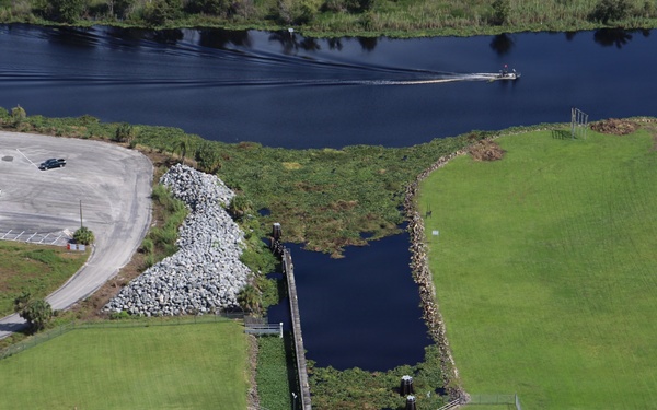 Lake Okeechobee's Julian Keen Lock closes due to water hyacinth blockage