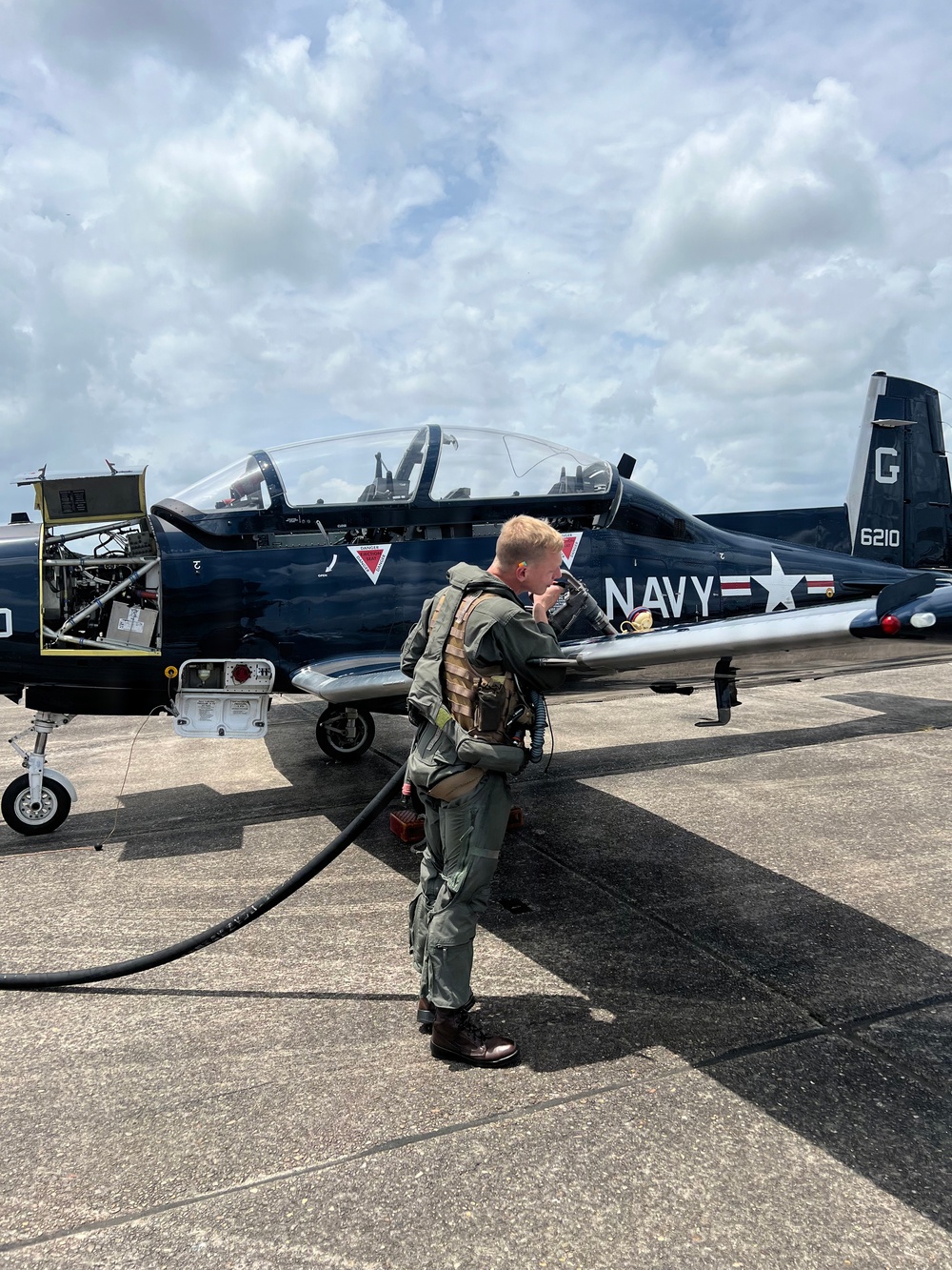 T-6B Cross Country Flight Refueling