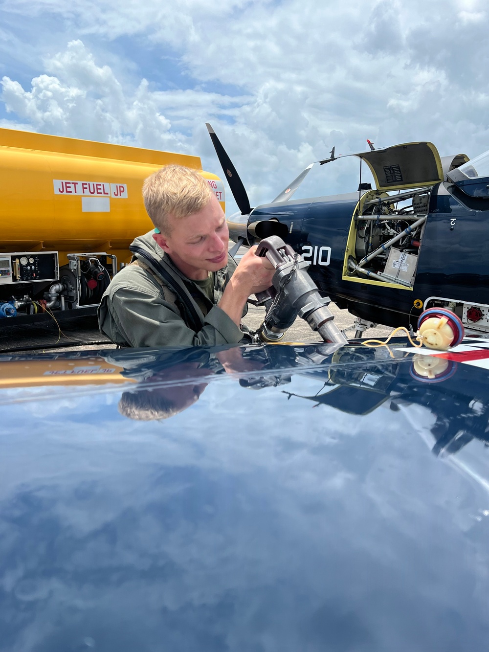 T-6B Cross Country Flight Refueling