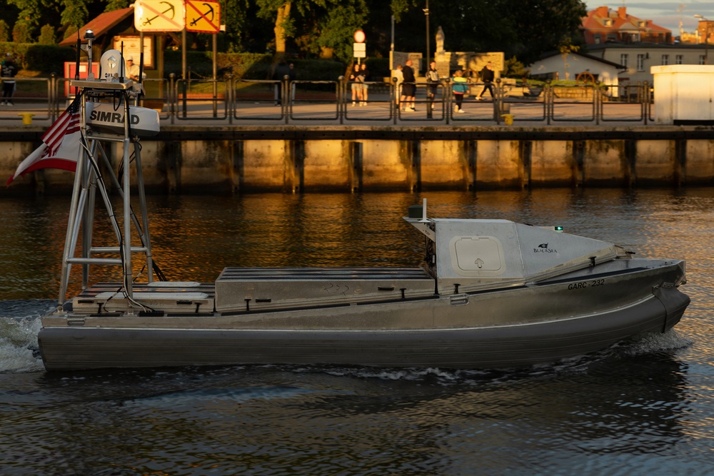 USV Squadron 3, Division 32 Conducts Swarm Exercise in BALTOPS 2026