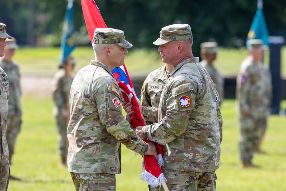 412th Theater Engineer Command change of command ceremony
