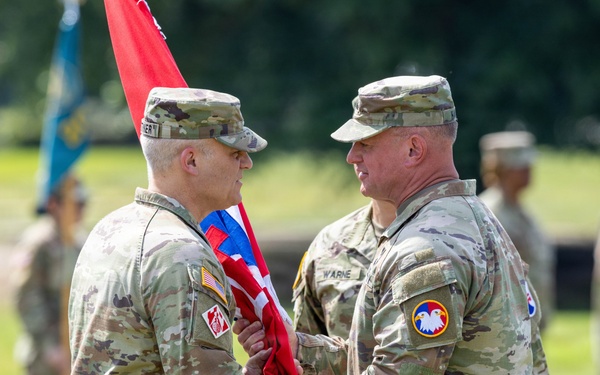 412th Theater Engineer Command change of command ceremony