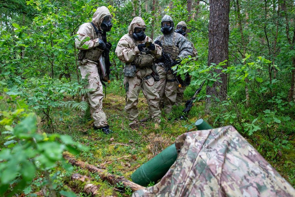 V Corps Best Squad Competition CBRN lane