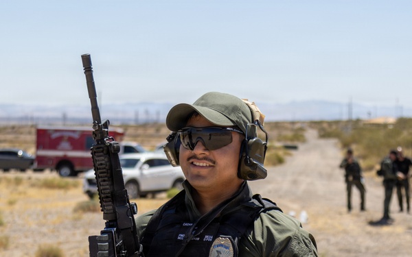 Barstow Police Department joined the Provost Marshal’s Office for a day of interagency range