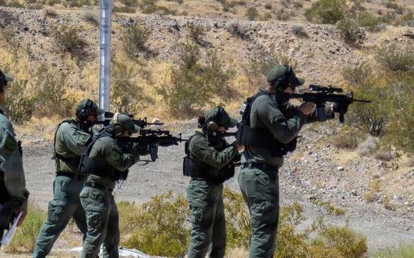 Barstow Police Department joined the Provost Marshal’s Office for a day of interagency range