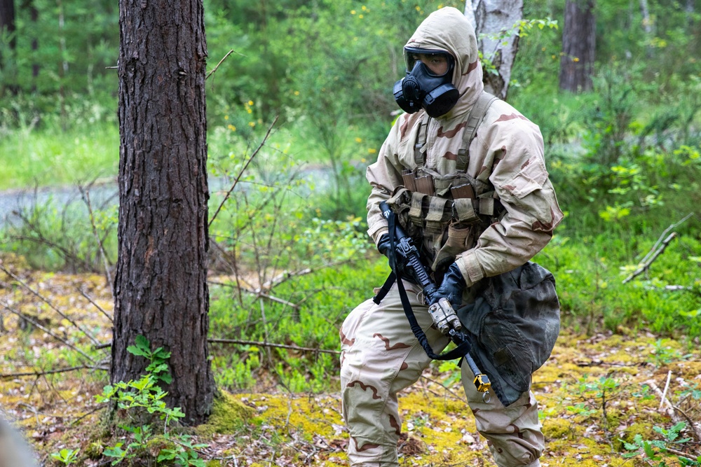 V Corps Best Squad Competition CBRN lane