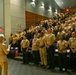NMRTC Bethesda Commanding Officer Capt. Dietrich addresses Officers and Crew during All-Hands