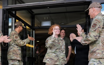 Brig. Gen. Adrienne Williams, 86th Airlift Wing Commander’s farewell clap-out