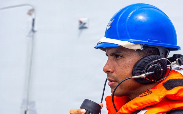 Donald Cook Sailors Replenishment at Sea