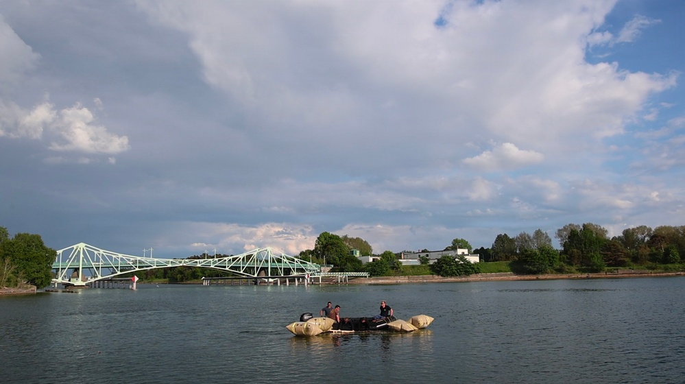 U.S. and Royal Netherlands Navy Divers Advance Boat Ramp Construction in Latvia