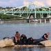 U.S. and Royal Netherlands Navy Divers Advance Boat Ramp Construction in Latvia