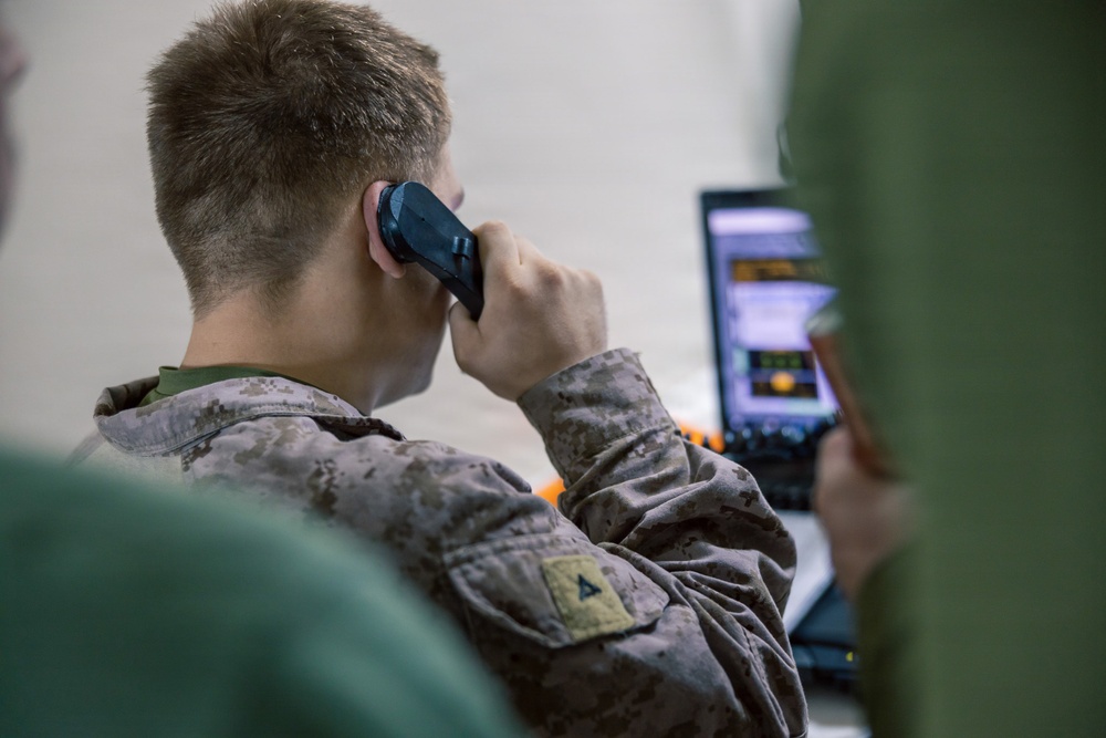 U.S. Marines Conduct M142 HIMARS Fire mission processing Training