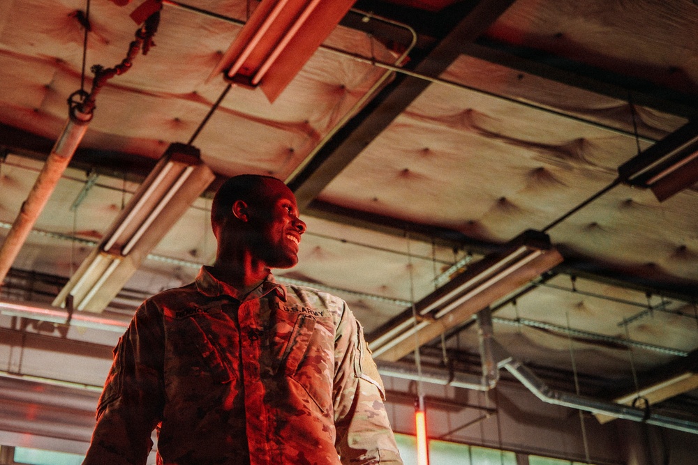 U.S. Army Rapper creates social media content