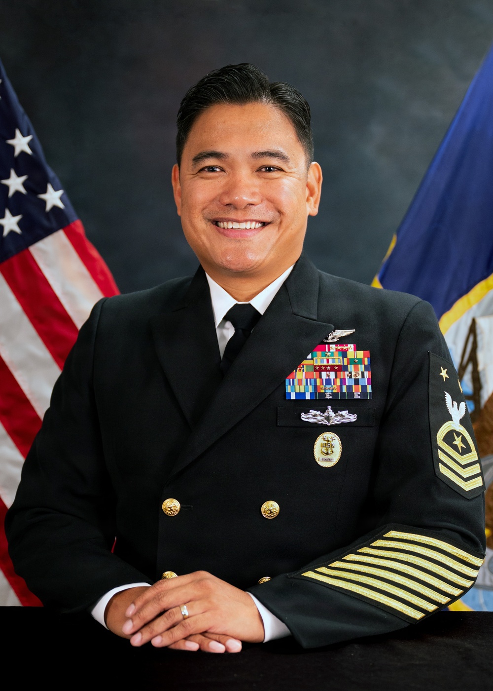 Navy Medicine Force Master Chief Jerry Cantorna Official Portrait