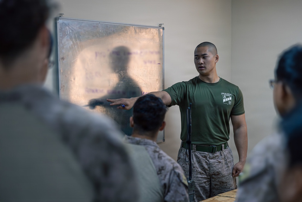 U.S. Marines Conduct M142 HIMARS Fire mission processing Training