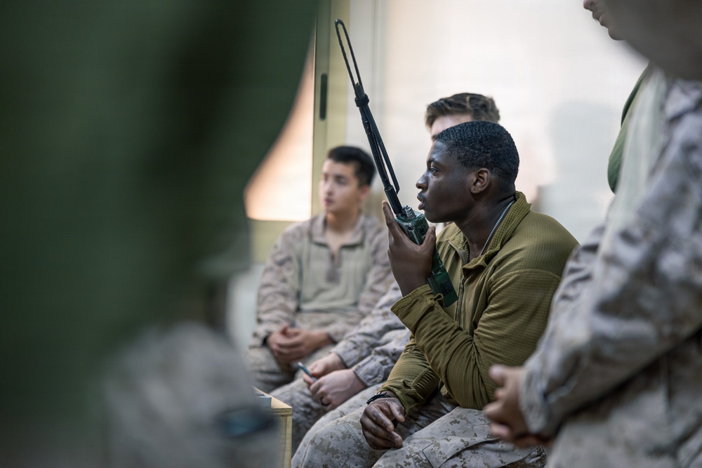 U.S. Marines Conduct M142 HIMARS Fire mission processing Training
