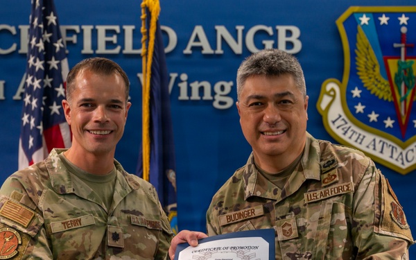 Budinger Promoted to Chief Master Sgt.