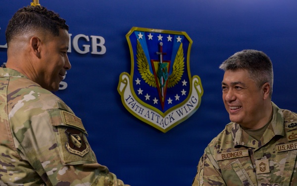 Budinger Receives First Sergeants Council Coin
