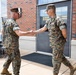 The Commandant, Gen. Eric M. Smith and the Sergeant Major of the Marine Carlos A. Ruiz speak to Bravo Company TBS Instructors and Students