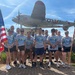 87th Security Forces Squadron carry Flame of Hope