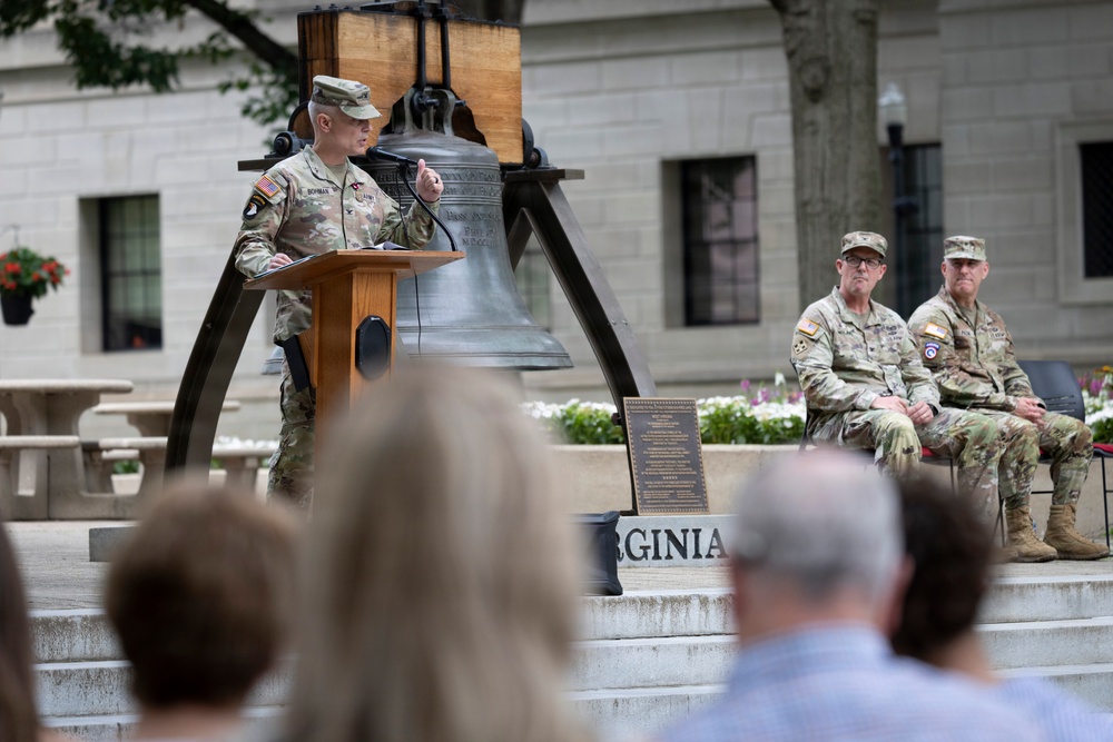 38TH RSG CHANGE OF COMMAND AT WV CAPITOL