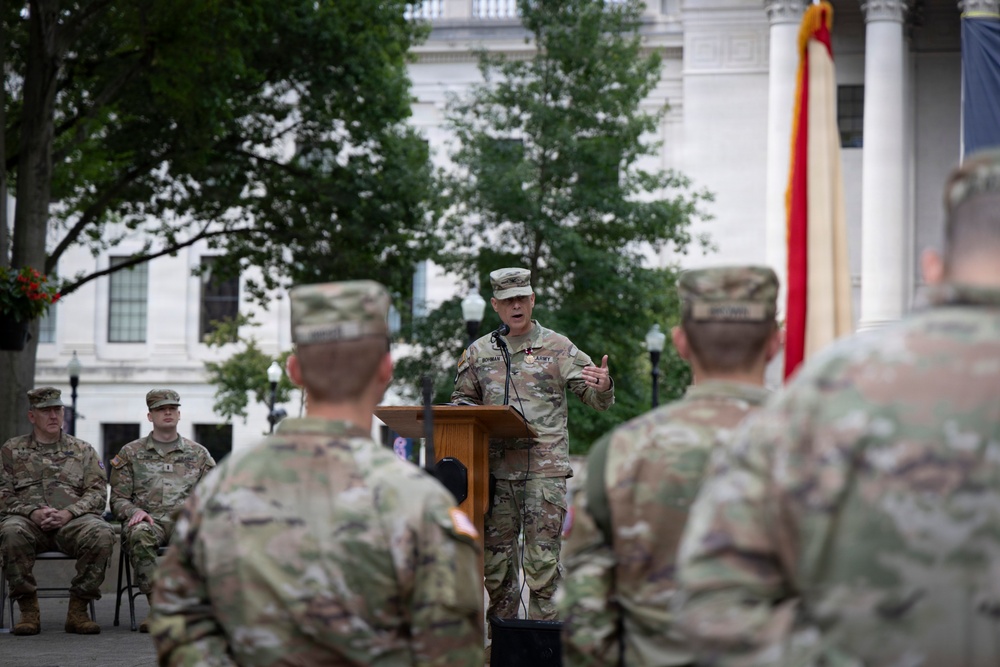 38TH RSG CHANGE OF COMMAND AT WV CAPITOL