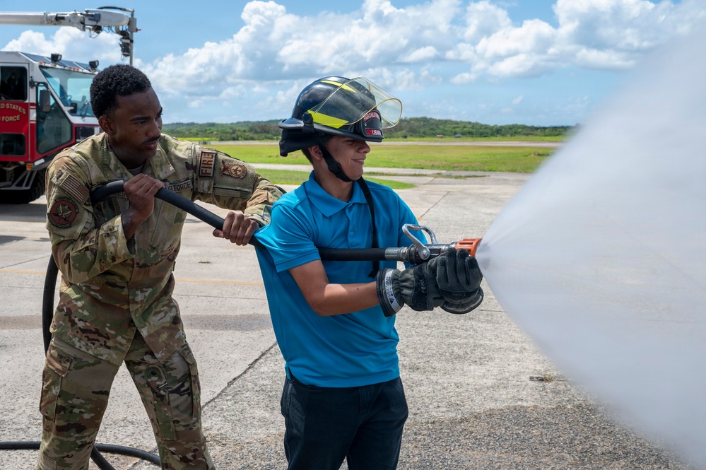 346th AEW hosts Ana Delia Flores Santana Vocational high school students