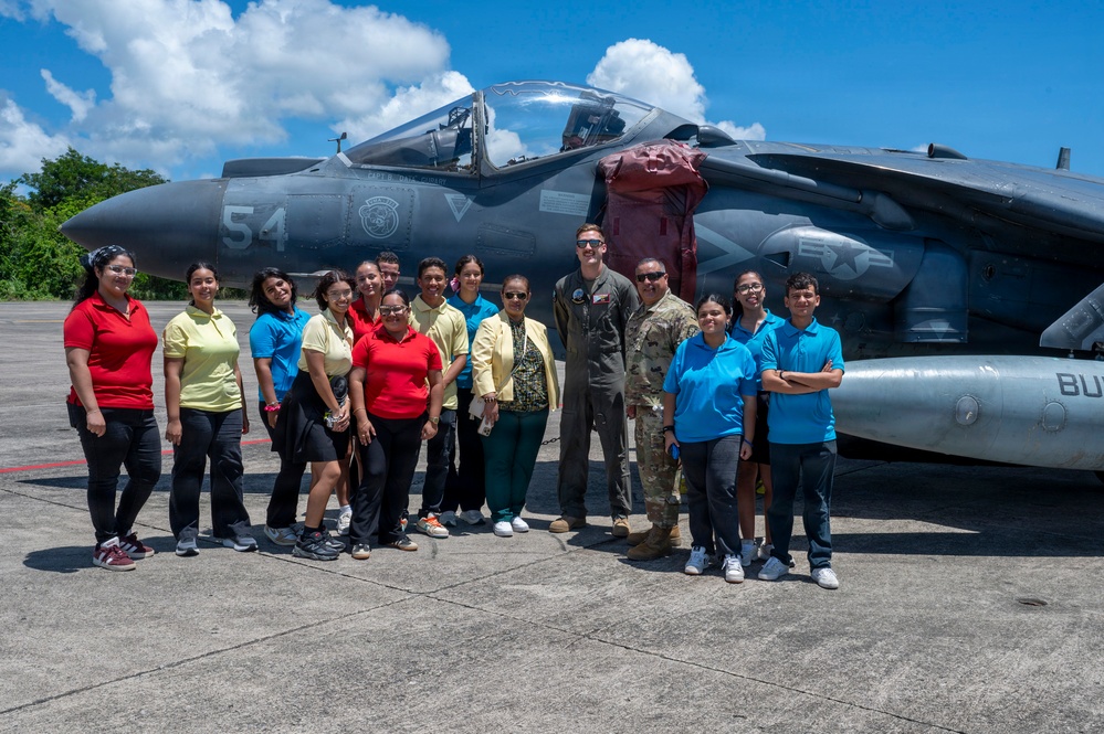 346th AEW hosts Ana Delia Flores Santana Vocational high school students
