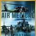 A photo illustration montage shows medical evacuation helicopters and fixed-wing aircraft.