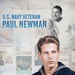 A photo illustration montage depicts actor and Navy veteran Paul Newman.