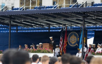The Commandant, Gen. Eric M. Smith Commissions U.S. Naval Academy Midshipmen into the Marine Corps