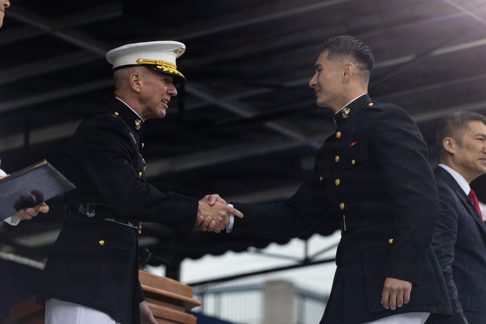 The Commandant, Gen. Eric M. Smith Commissions U.S. Naval Academy Midshipmen into the Marine Corps