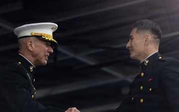 The Commandant, Gen. Eric M. Smith Commissions U.S. Naval Academy Midshipmen into the Marine Corps