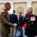 The Commandant, Gen. Eric M. Smith hosts Evening Parade for Chairman Gen. Dan Caine