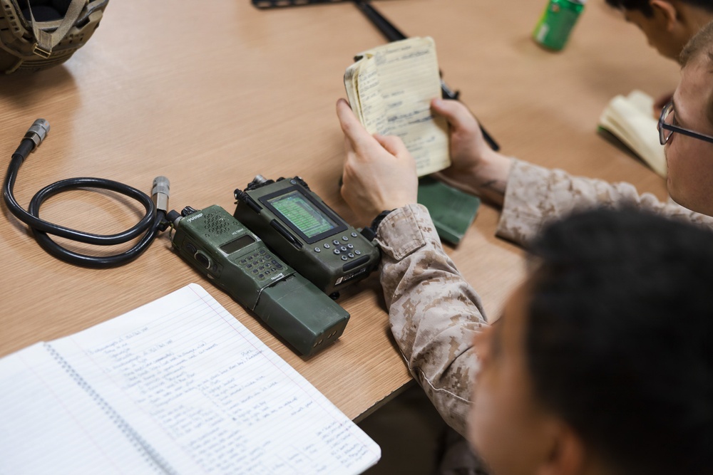 U.S. Marines and Sailors Conduct a Networking &amp; Radio Communications Cross-Training Class