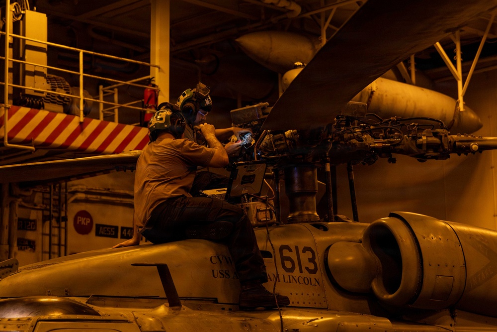 Abraham Lincoln Conducts Operations