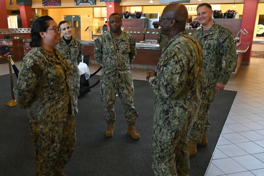 U.S. Pacific Fleet Master Chief Don Davis conducts battlespace circulation in NRNW