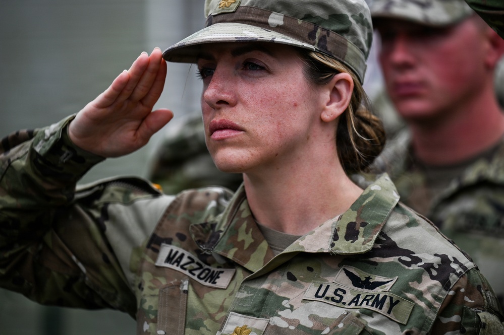 U.S., German troops march to honor 90th Infantry Division in Normandy ceremony