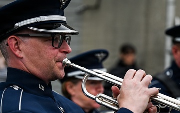 U.S., German troops march to honor 90th Infantry Division in Normandy ceremony