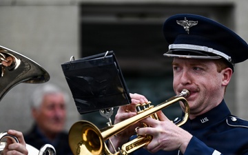 U.S., German troops march to honor 90th Infantry Division in Normandy ceremony