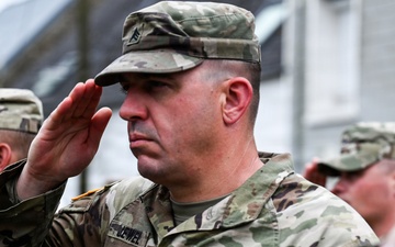 U.S., German troops march to honor 90th Infantry Division in Normandy ceremony