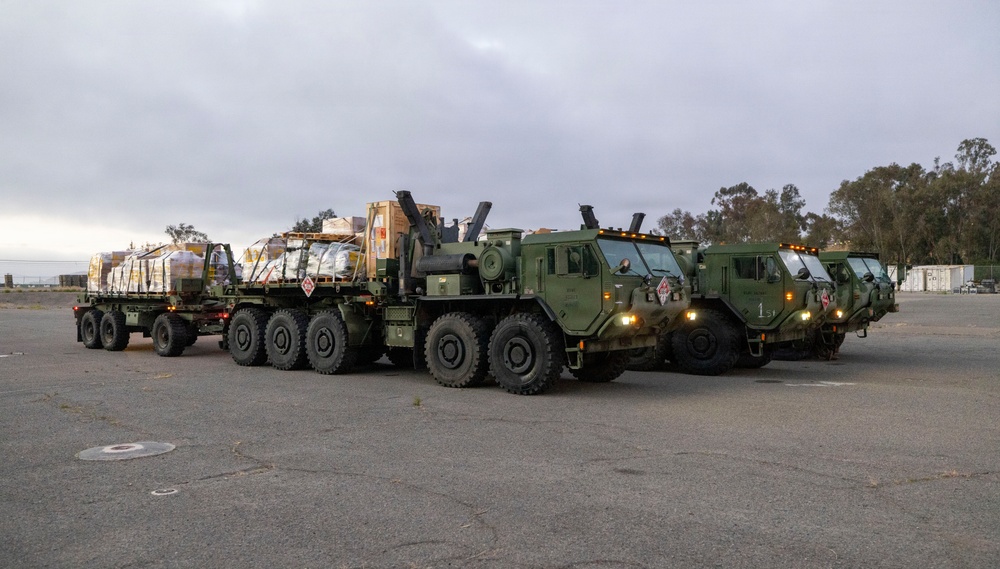 1st MLG Marines transport LFORM equipment