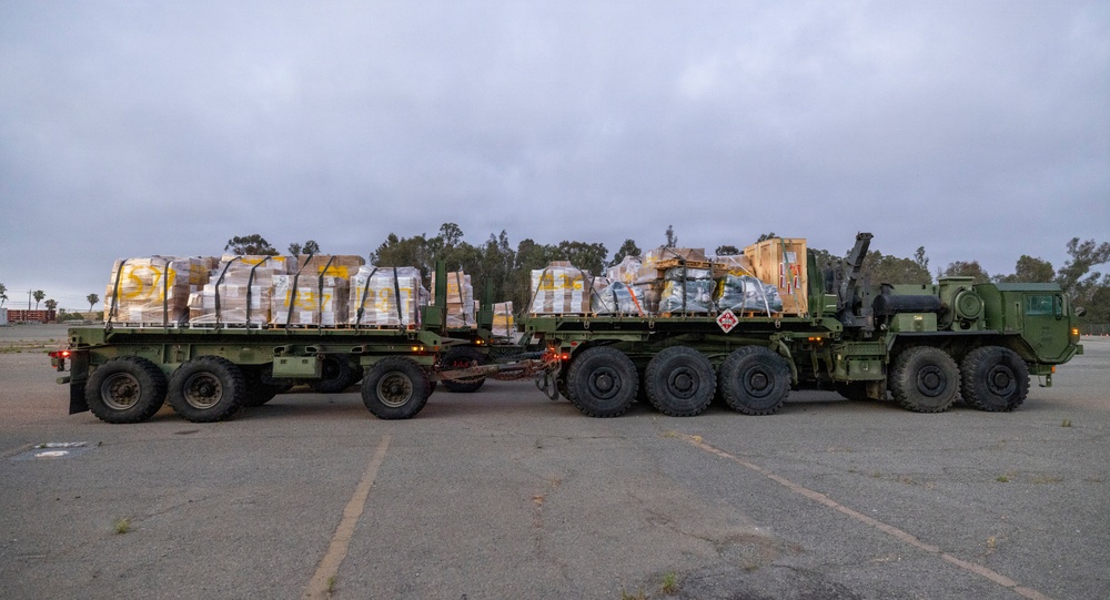 1st MLG Marines transport LFORM equipment