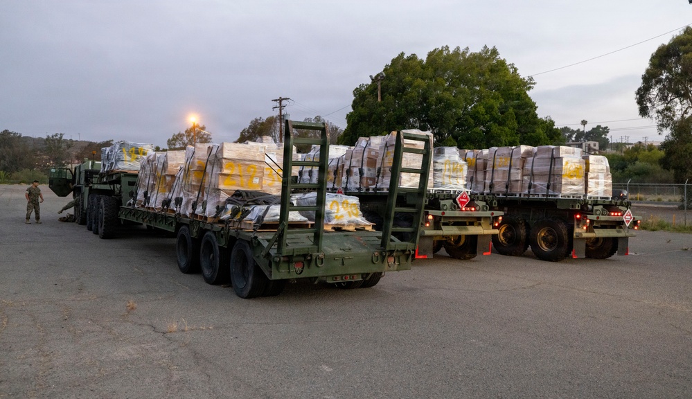 1st MLG Marines transport LFORM equipment