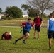 Soldiers assigned to 7th Special Forces Group (Airborne) partake in a football tournament during Red Empire Week 2026